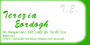 terezia eordogh business card